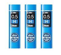 Pentel Ain Stein Mechanical Refill Leads - for Automatic/Mechanical Pencils - in Pentel Pillow Packaging (0.5mm H, Pack of 3)