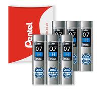 Pentel Ain Stein Mechanical Refill Leads - for Automatic/Mechanical Pencils - in Pentel Pillow Packaging (0.7mm H, Pack of 6)
