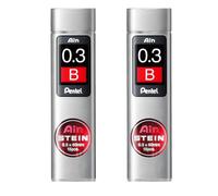 Pentel Ain Stein Mechanical Refill Leads - Pack of 2 Tubes (0.3mm B)