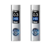 Pentel Ain Stein Mechanical Refill Leads - Pack of 2 Tubes (0.3mm HB)