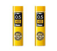 Pentel Ain Stein Mechanical Refill Leads - Pack of 2 Tubes (0.5mm 4B)