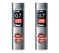 Pentel Ain Stein Mechanical Refill Leads - Pack of 2 Tubes (0.7mm 2B)