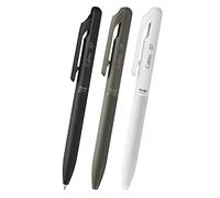 Pentel AMZ-BXA107ST Oil-based Ballpoint Pen, Set of 3, Calme 0.7 mm, Black Ink