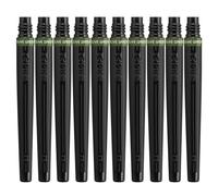 Pentel Art Blush XFR-115 Brush Pen Cartridge Set of 10 Olive Green