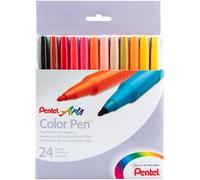 Pentel Arts Color Pen Fine Point Color Markers 36/Pkg-Assorted Colors - S360-36