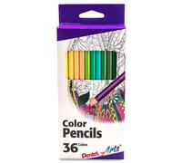 Pentel Arts Color Pencils - Assorted Colors 36-Pack (CB8-36)