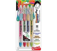 PENTEL ARTS Krazy POP Gel PENS Assorted, 4 Pack