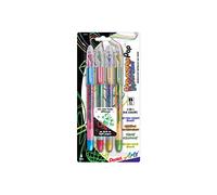 Pentel Arts Krazy Pop Iridescent Gel Pen, (1.0mm) Bold Line, Assorted Ink
