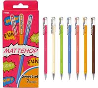 Pentel Arts Mattehop K110 Sweet Colours 1.0mm tip (Pack of 7)