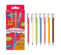 Pentel Arts Mattehop K110 Sweet Colours 1.0mm tip (Pack of 7)