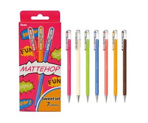Pentel Arts Mattehop K110 Sweet Colours 1.0mm tip (Pack of 7)