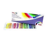 Pentel Arts Oil Pastel Set, Assorted Colors, Set of 25 (PHN-25)