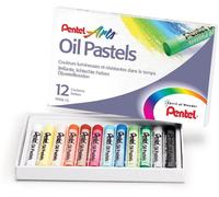 Pentel Arts Oil Pastels Assorted Colour Set Pack 12 - PHN4-12