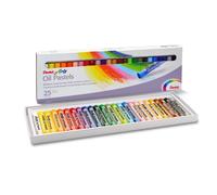 Pentel Arts Oil Pastels, Assorted colours, 1 pack of 25 sticks