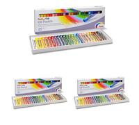Pentel Arts Oil Pastels, Assorted colours, 3 pack of 25 sticks Mixed 25 Count (P