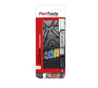 Pentel Arts Permanent Paint Markers, 4.0mm Bullet Tip, Mixed Colours MMP20 (4Pk)