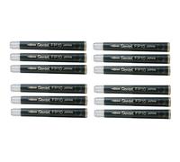 Pentel Arts Pocket Brush Refills, Black Ink, Value Set of 12