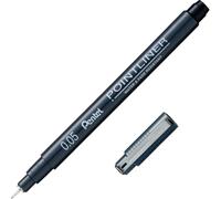 Pentel Pointliner Pigment Liner 0.05mm Black (Pack of 12) - S20P-05A