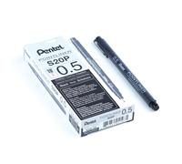 Pentel Arts Pointliner, 0.5mm Tip, Black Pigment ink, Pack of 12 pens