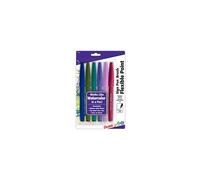 Pentel Arts Sign Pen Brush Tip, assorted 3 Pastel Colors, 6-Pk (SES15C2BP6M)