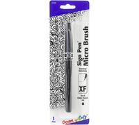 Pentel Arts Sign Pen W/Micro Brush Tip-Black