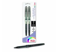 Pentel Arts Tradio Stylo Sketch Pen Refill, Black Ink, (MLJ20BP2A) by Pentel
