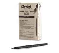 Pentel Arts Tradio Stylo Sketch Pen Refills Black Box of 12 (MLJ20-A