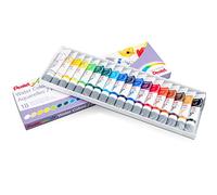 Pentel Arts Water Colors, Assorted Colors, Pack of 18 (WFRS-18)