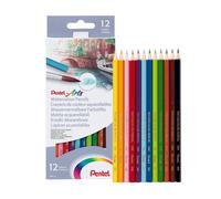 Pentel Arts Watercolour Pencil Set - Assorted (Pack of 12) CB9-12U
