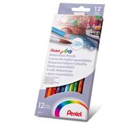Pentel Arts Watercolour Pencil Set - Assorted (Pack of 12) CB9-12U