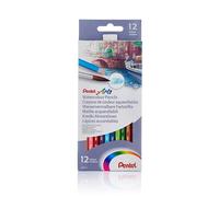 Pentel Arts Watercolour Pencil Set - Assorted (Pack of 12) CB9-12U