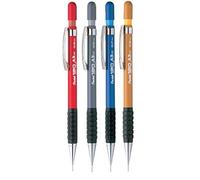 Pentel Assorted Size Pack 120 DX Automatic Mechanical Pencil Refillable Lead Capped Metal Clip Rubber Grip (1 Of Each Size - 4 Pens - 0.3mm, 0.5mm, 0.7mm, 0.9mm)