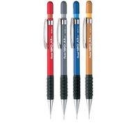 Pentel Assorted Size Pack 120 DX Automatic Mechanical Pencil Refillable Lead Capped Metal Clip Rubber Grip (1 Of Each Size - 4 Pens - 0.3mm, 0.5mm, 0.7mm, 0.9mm)