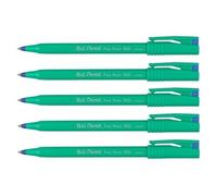 PENTEL Ball R50 Ink Rollerball Pens Medium Tip Pack of 5 Blue