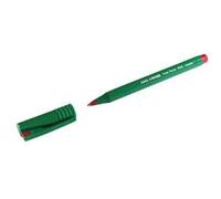 Pentel R50 Rollerball Pen Green Barrel Water-based 0.8mm Tip 0.4mm Line Red Ref R50-B [Pack of 12]