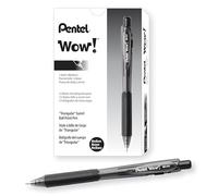 Pentel BK440 Retractable Ballpoint Pen and Ergonomic Triangular Grip Zone Pack of 12 Black