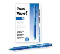 Pentel BK440 Retractable Ballpoint Pen and Ergonomic Triangular Grip Zone Pack of 12 Blue