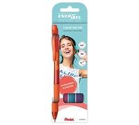 Pentel BL107 Energel X 0.7 mm Retractable Pen 4 Stück Sortiert Orange/Pink/Hellblau/Violett