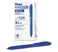 Pentel BL110 EnerGel X Retractable Medium 1.0 mm Blue C BL110 (Pack of 12)