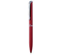 Pentel BL2007 EnerGel Philography 0.7mm Retractable Rollerball, Satin Metal Red Barrel Gift Pen, Black ink (One Pen)