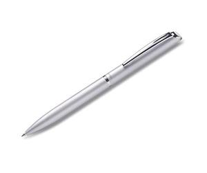 Pentel BL2007 EnerGel Philography Rollerball, 0.7mm Tip, Silver Metal Barrel, Black Ink (Single Pen)