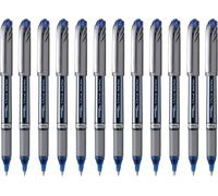 Pentel BL27 Energel Plus Roller Ball Pen, 0.7mm Tip, Blue ink (Pack of 12)