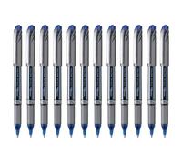 Pentel BL27 Energel Plus Roller Ball Pen, 0.7mm Tip, Blue ink (Pack of 12)
