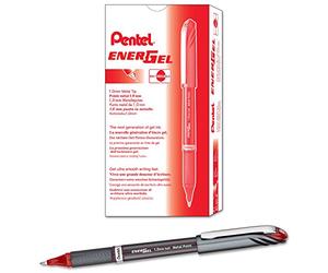 Pentel BL30-B 1.0mm Energel Plus Gel Rollerball Pen - Red