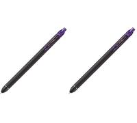 Pentel BL437R1 EnerGel Noir Retractable Rollerbell, 0.7mm Tip, Violet Ink (One Pen) (Pack of 2)