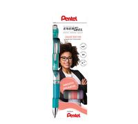 Pentel BL77-4COL3 EnerGel Gel Rollerball Pen with Push Mechanism, 0.7 mm Ball Di