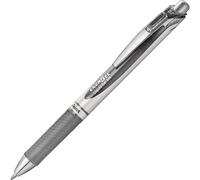 Pentel BL77-NX EnerGel Retractable Gel Rollerball Pen 0.7mm Ball Diameter = 0.35mm Line Width Refillable Pack of 12 Grey