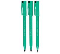 Pentel Black R50 Rollerball Ball Pen Pens Fine 0.8mm Cushioned Nib Tip 0.4mm Line Width 77% Recycled (Pack Of 3)