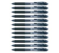 Pentel BLN105 Gel Ink Rollerball Pens with Click Top 0.25 mm line and 0.5 mm Ball Diameter 12 mm Black, Pack of 1