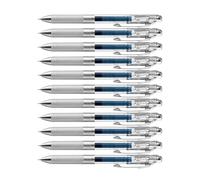 Pentel BLN75TL-CAX EnerGel Pure Retractable Gel Roller Pen, 0.25 mm Line Width, Needle Tip, Refillable, Navy Blue